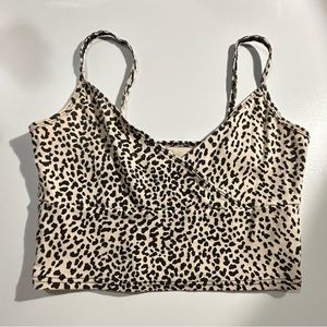 cheetah print crop top